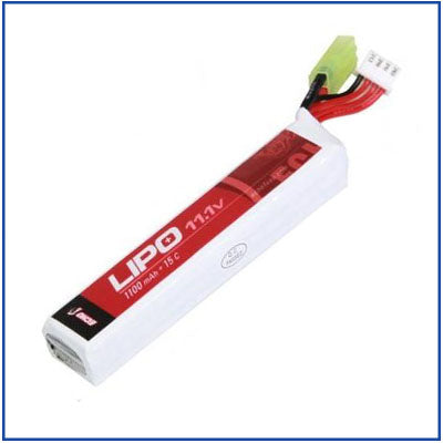 Echo1 11.1v 1100mAh 15c Stick LiPo - LIPO 1